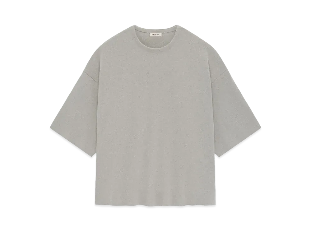 FEAR OF GOD Boucle Knit Tee "Dove Grey"