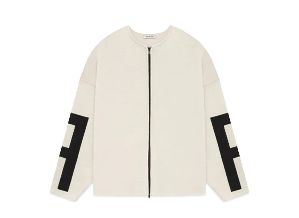 FEAR OF GOD Merino Full Zip Sweater "Lemon Cream"