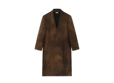 FEAR OF GOD Leather Lapelless Coat "Mocha"