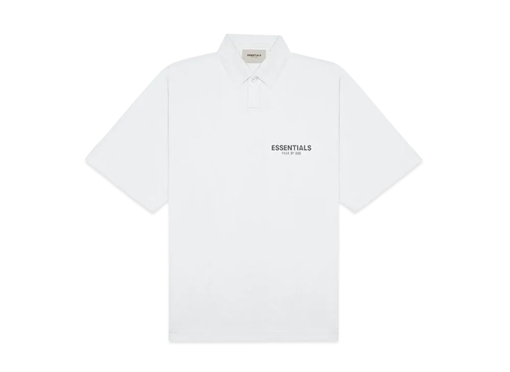 FEAR OF GOD ESSENTIALS Short Sleeve Boxy Polo "White"