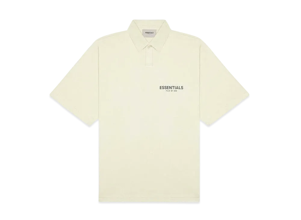 FEAR OF GOD ESSENTIALS Short Sleeve Boxy Polo "Buttercream"
