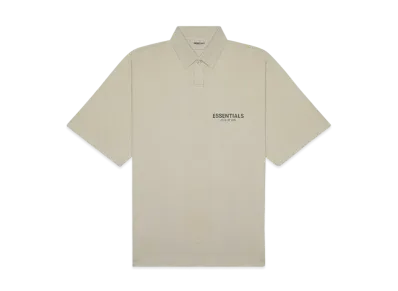 FEAR OF GOD ESSENTIALS Short Sleeve Boxy Polo "Tan/String"