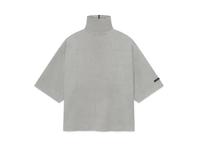 FEAR OF GOD Wool Canvas High Neck Short Sleeve Shirt "Paris Sky"