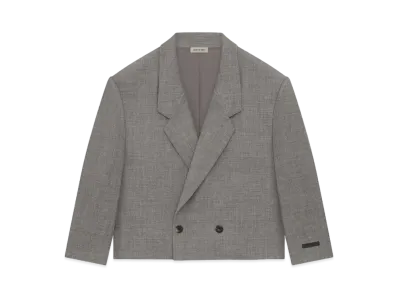 FEAR OF GOD Wool Canvas Cropped Relaxed Blazer "Titanium"