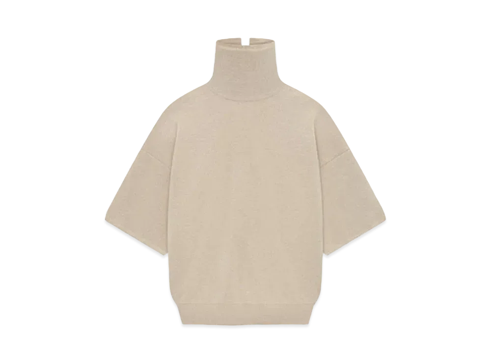 FEAR OF GOD Merino Knit High Neck Tee "Tan"