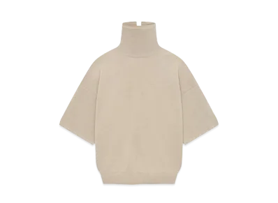 FEAR OF GOD Merino Knit High Neck Tee "Tan"