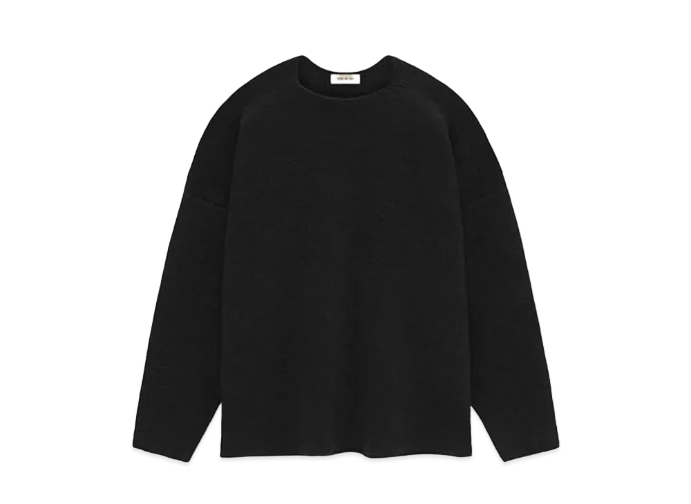 FEAR OF GOD Ottoman Straight Neck Sweater "Melange Black"