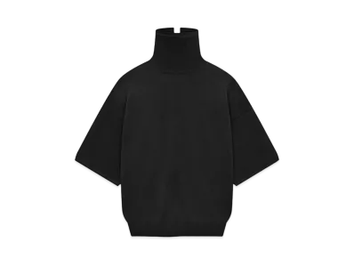 FEAR OF GOD Merino Knit High Neck Tee "Melange Black"