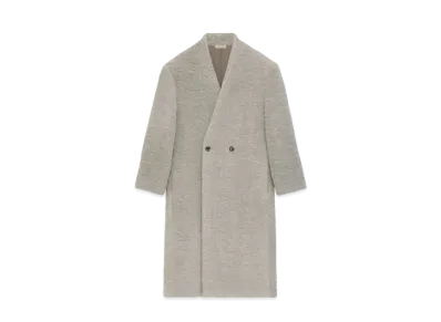 FEAR OF GOD Wool Boucle Lapelless Coat "Paris Sky"