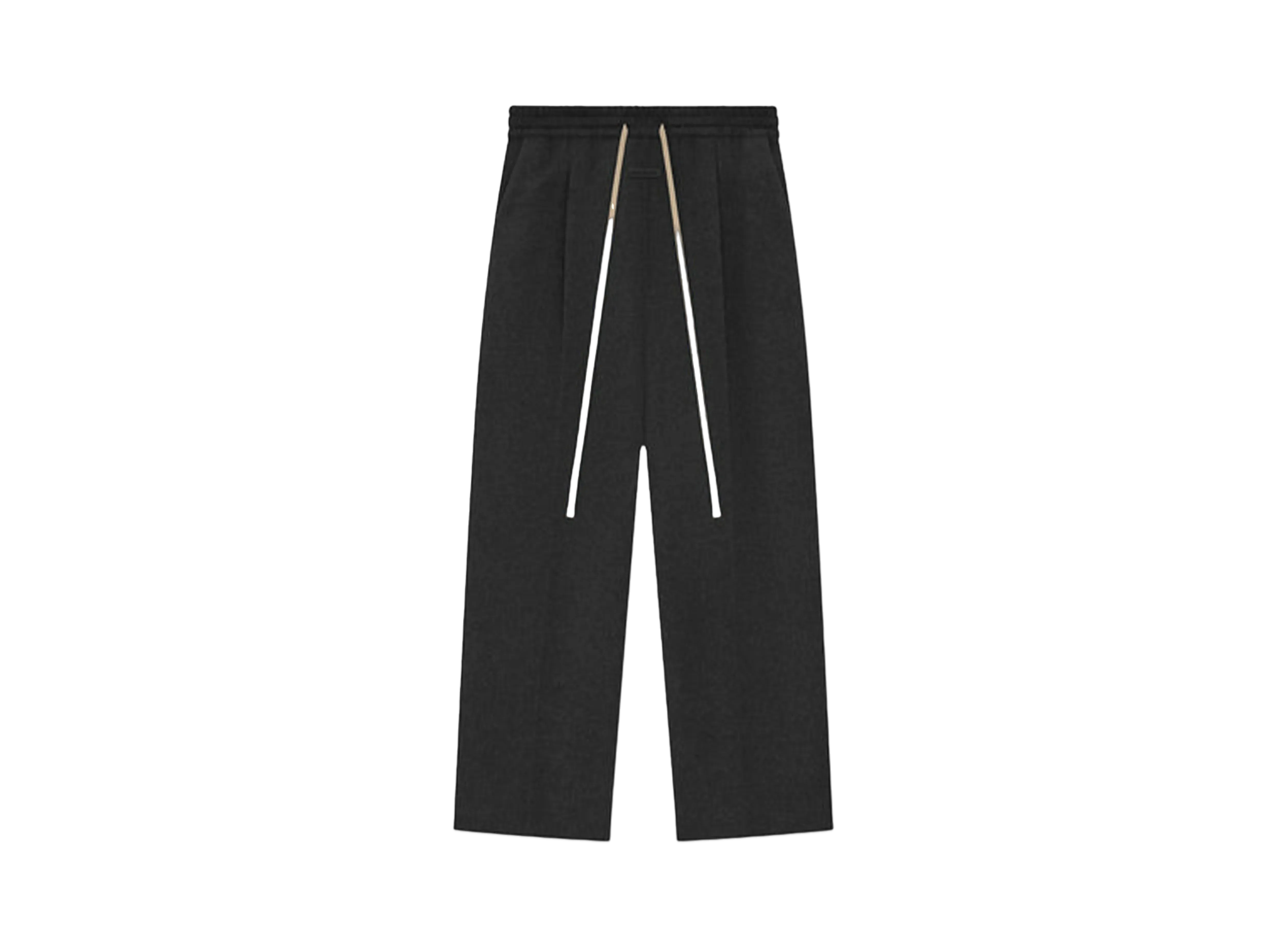 FEAR OF GOD Brushed Wool Cashmere Wide Leg Pants "Melange Black"