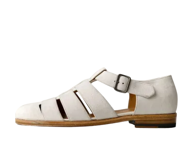F.LLI Giacometti Ghurka Shoes Horse Leather "White" FG166