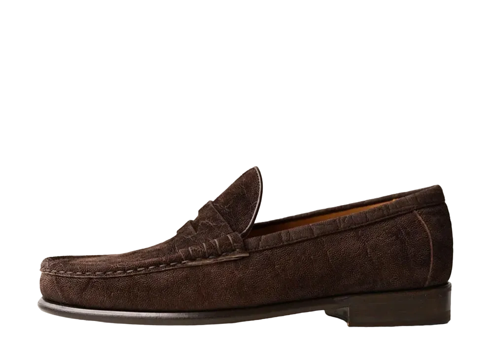 F.LLI Giacometti Penny Loafer Elefant Leather "Brown" FG292
