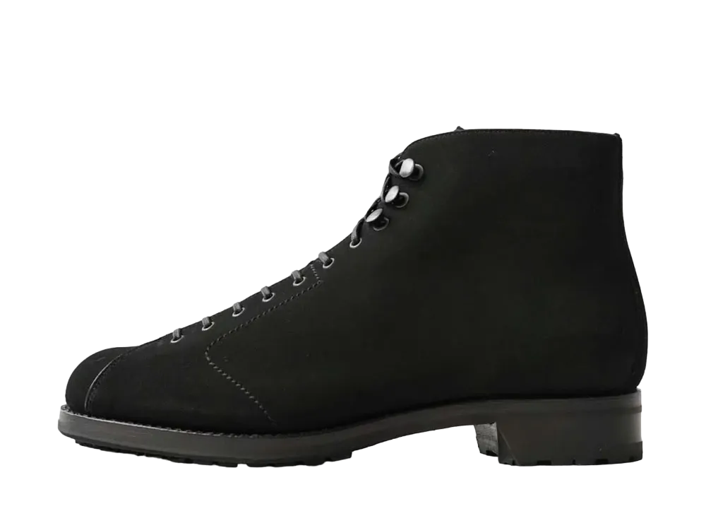 F.LLI Giacometti Military Boots Cow Leather(Superbuck) "Black" FG496