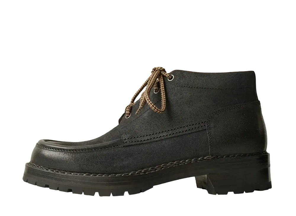 F.LLI Giacometti U-Tip Boots Vachetta Leather "Black" FG542
