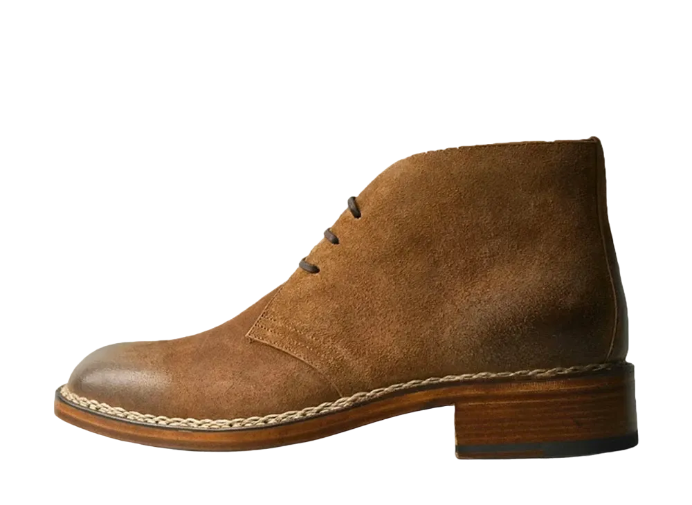 F.LLI Giacometti Chukker Boots Cow Leather "Chestnuts" FG564