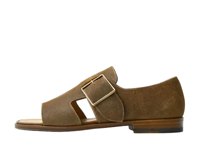 F.LLI Giacometti Open Toe Sandales Vachetta Leather "Chestnuts" FG586