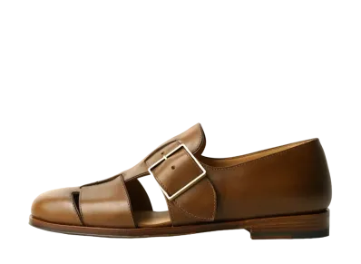 F.LLI Giacometti Ghurka Shoes Vachetta Leather "Chestnuts" FG592