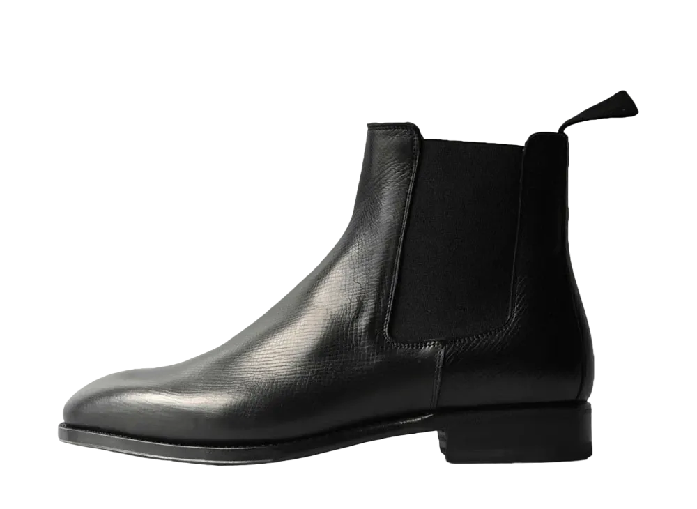 F.LLI Giacometti Side Gore Boots Utah Calf "Black" FG597