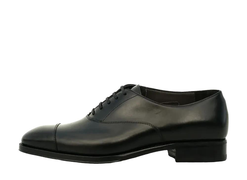 F.LLI Giacometti Cap Toe Shoes Vit.Anilou "Nero" FG602