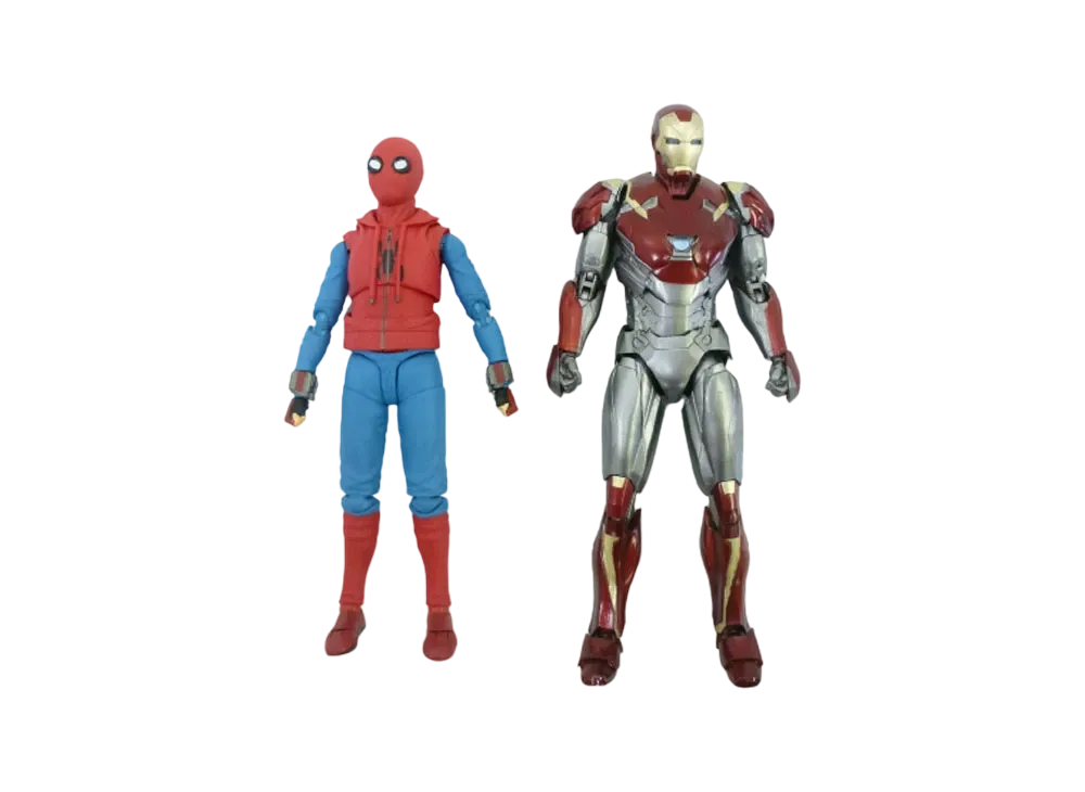 S.H.Figuarts Spider-Man (Homecoming) Home Made Suit ver. & Iron Man Mark 47
