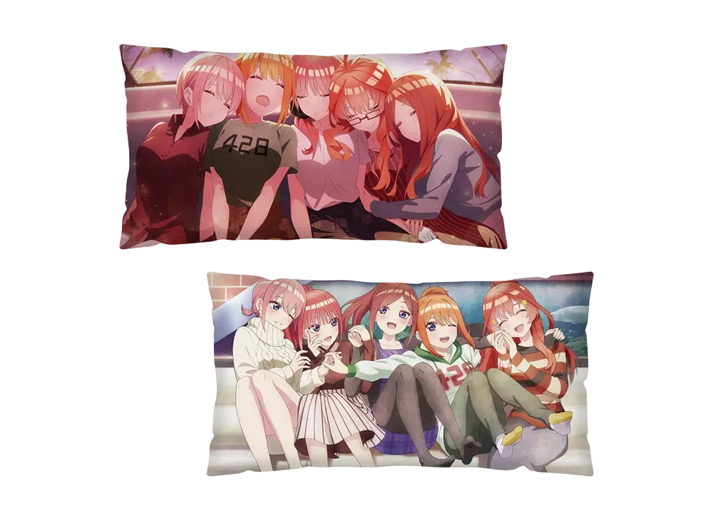 BANDAI "Ichiban Kuji" -Quintessential Quintuplets * ~memorial collections~- A Prize Napping Hyper Mega Cushion with the Quintuplets
