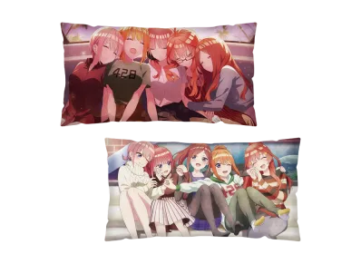 BANDAI "Ichiban Kuji" -Quintessential Quintuplets * ~memorial collections~- A Prize Napping Hyper Mega Cushion with the Quintuplets