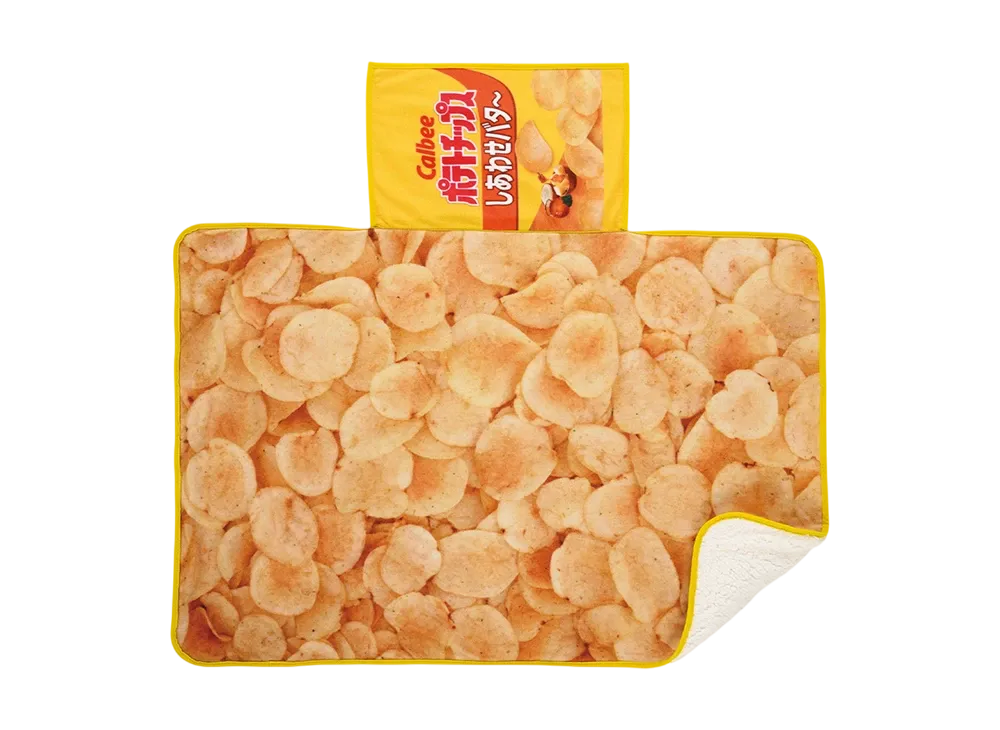 BANDAI "Ichiban Kuji" -Calbee- A Prize Potato Chips Happiness Butter Blanket