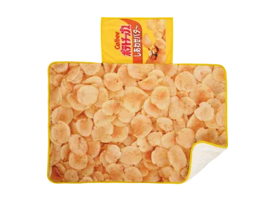 BANDAI "Ichiban Kuji" -Calbee- A Prize Potato Chips Happiness Butter Blanket