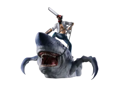 BANDAI "Ichiban Kuji" -Movie "Chainsaw Man Reze Arc"- Last One Prize Last Prize: Chainsaw Man & Beam Figure MEGAIMPACT