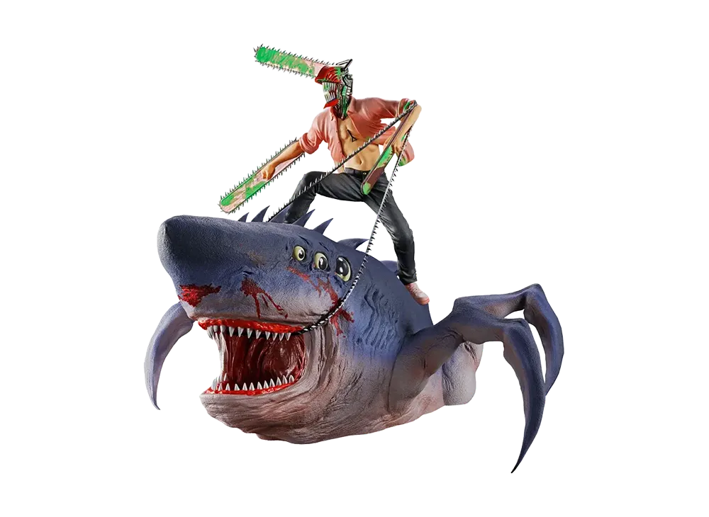 BANDAI "Ichiban Kuji" -Theatrical Version Chainsaw Man: Reze Arc 2nd Edition- Last One Prize Chainsaw Man & Beam MEGAIMPACT Special Color ver.