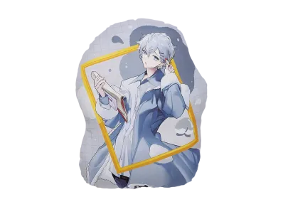 BANDAI "Ichiban Kuji" -Colorful Peach Powerful Art- K Prize Hiro Art Cushion