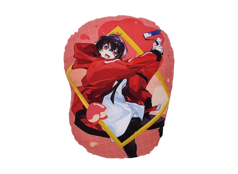 BANDAI "Ichiban Kuji" -Colorful Peach Powerful Art- D Prize Yuankun Art Cushion