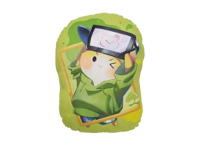 BANDAI "Ichiban Kuji" -Colorful Peach Powerful Art- E Prize E-Prize Siva Art Cushion