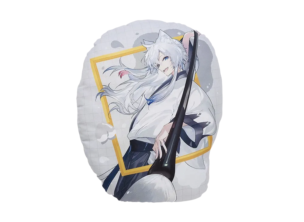 BANDAI "Ichiban Kuji" -Colorful Peach Powerful Art- F Prize DNQ Art Cushion