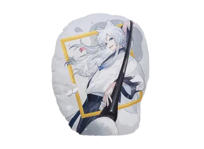 BANDAI "Ichiban Kuji" -Colorful Peach Powerful Art- F Prize DNQ Art Cushion