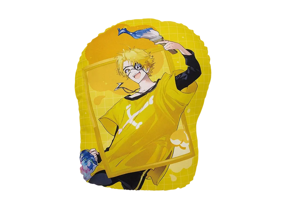 BANDAI "Ichiban Kuji" -Colorful Peach Powerful Art- G Prize Tattsun Art Cushion