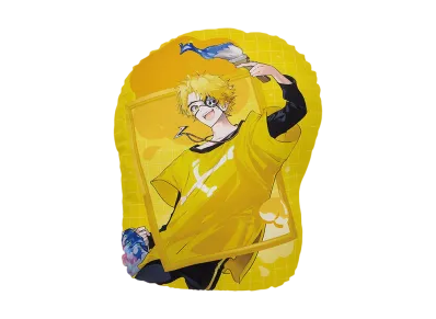 BANDAI "Ichiban Kuji" -Colorful Peach Powerful Art- G Prize Tattsun Art Cushion