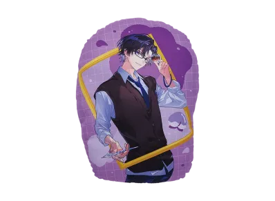 BANDAI "Ichiban Kuji" -Colorful Peach Powerful Art- I Prize Mofu Art Cushion