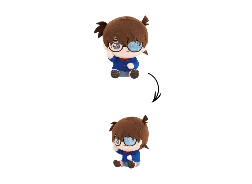 BANDAI "Ichiban Kuji" -Ichiban Labo Detective Conan FILE.2- A Prize Lenticular Plush Conan