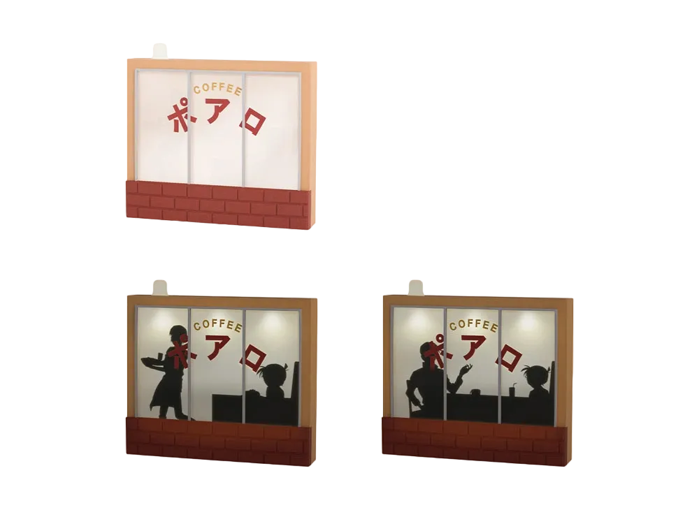 BANDAI "Ichiban Kuji" -Ichiban Labo Detective Conan FILE.2- Last One Prize Cafe Poirot Shadow Puppet Style Light Last One Ver.