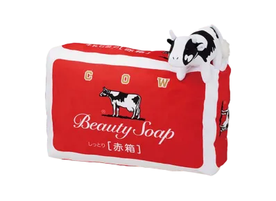 BANDAI "Ichiban Kuji" -Cow Brand Soap- Last One Prize Cow Brand Soap Red Box Cushion