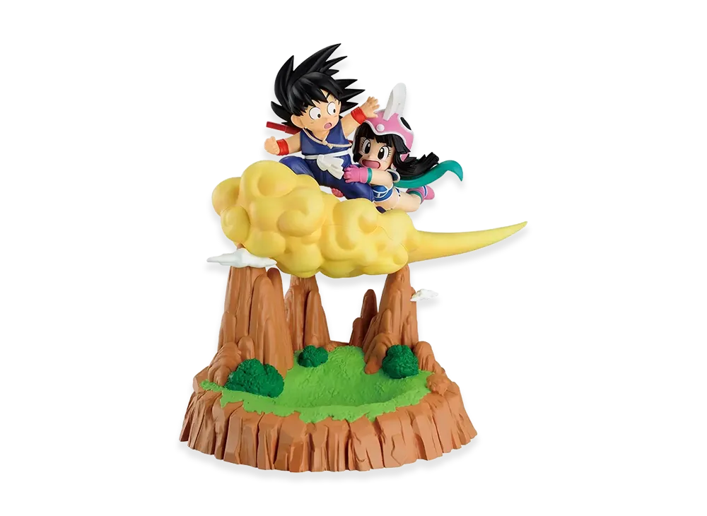 BANDAI "Ichiban Kuji" -Dragon Ball Fantastic Adventure 2- Last One Prize Son Goku & Chi-Chi Accessory Case Figure