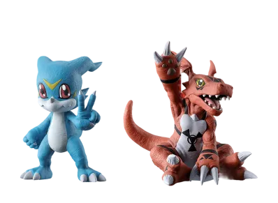 BANDAI "Ichiban Kuji" -"Digimon" Series -Two powers that emit light-- C Prize Veemon & Guilmon figure