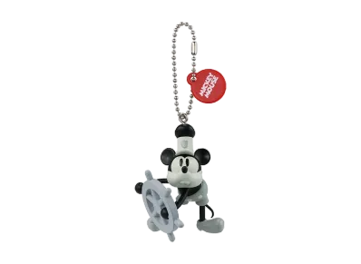 BANDAI "Ichiban Kuji" -<Disney FANTASIA> 85th Anniversary Memories of <Mickey>- D Prize Mini Figure Charm Mickey's Collection Steamboat Willie Mickey