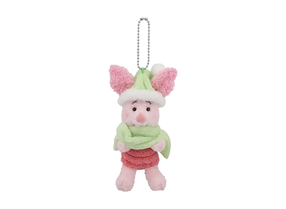 BANDAI "Ichiban Kuji" -Winnie the Pooh Cozy Winter Days- D Prize Piglet warm Plush mascot