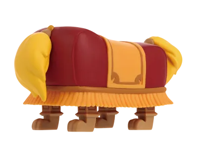 BANDAI "Ichiban Kuji" -<Disney Princess> Dreaming Flowers- C Prize Sheen Pixie Figure: <Sultan>