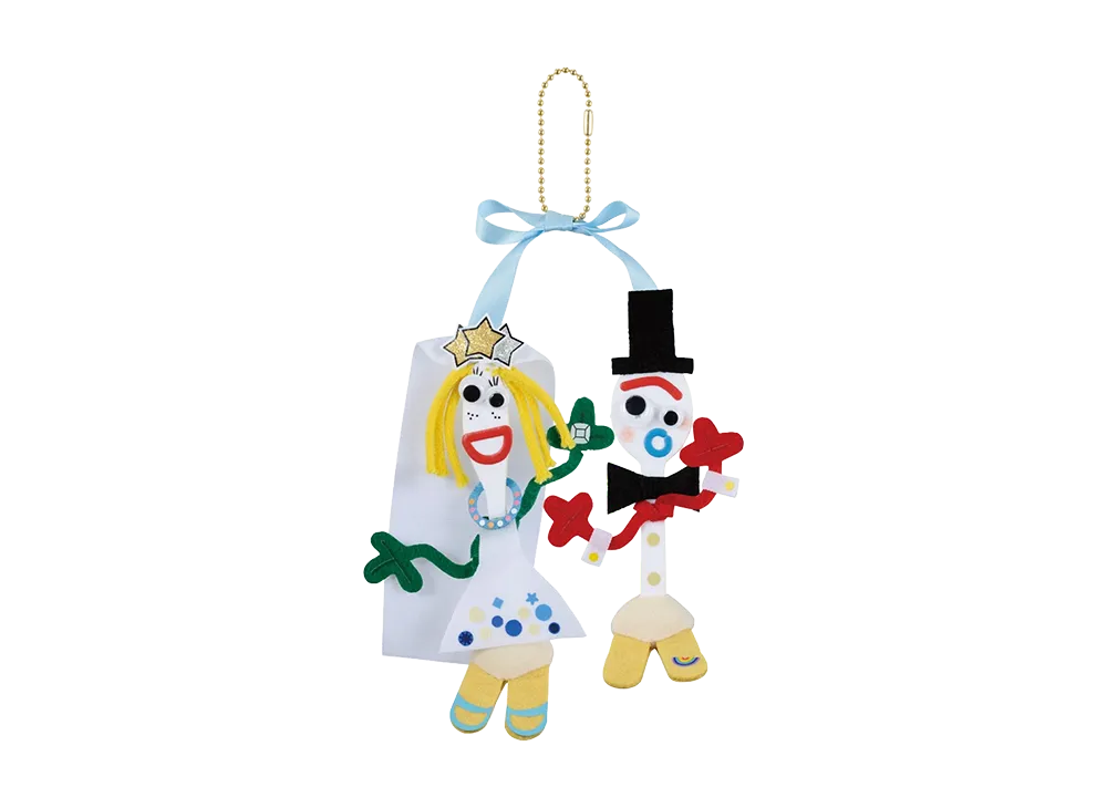 BANDAI "Ichiban Kuji" - <Toy Story 5>- C Prize Cute Companion Plush Mascot - Forky & Karen Beverly