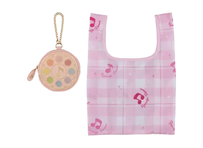 BANDAI "Ichiban Kuji" -Ojamajo Doremi ~WELCOME MAHO-do~- C Prize Apprentice Tap Pouch (Pastel Color Version) & Eco Bag