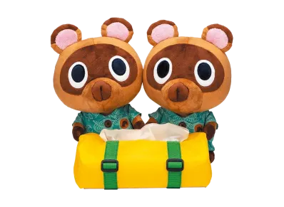 BANDAI "Ichiban Kuji" -Animal Crossing: Welcome Back! Happy Memories- A Prize Timmy & Tommy tissue case
