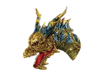 BANDAI "Ichiban Kuji" -Godzilla 70th Anniversary- E Prize Monster Head Magnet Keizer Ghidorah